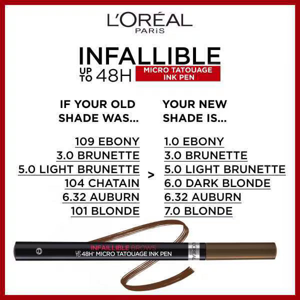 L'Oréal Infallible Brows ink pen Blonde, UK version
