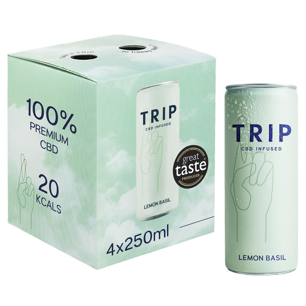 Trip CBD Infused Lemon Basil 4 x 250ml