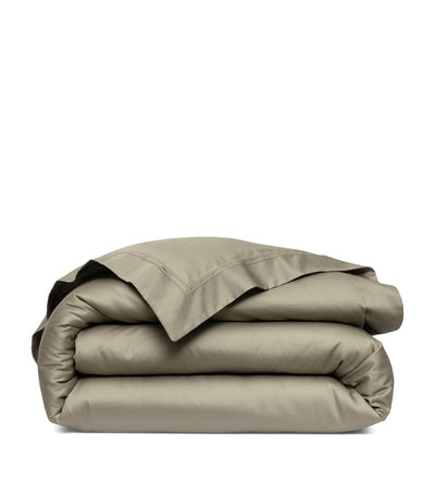 Harrods Yves Delorme Triomphe Kaki King Duvet Cover 240cm x 220cm- Buy online at McGrocer
