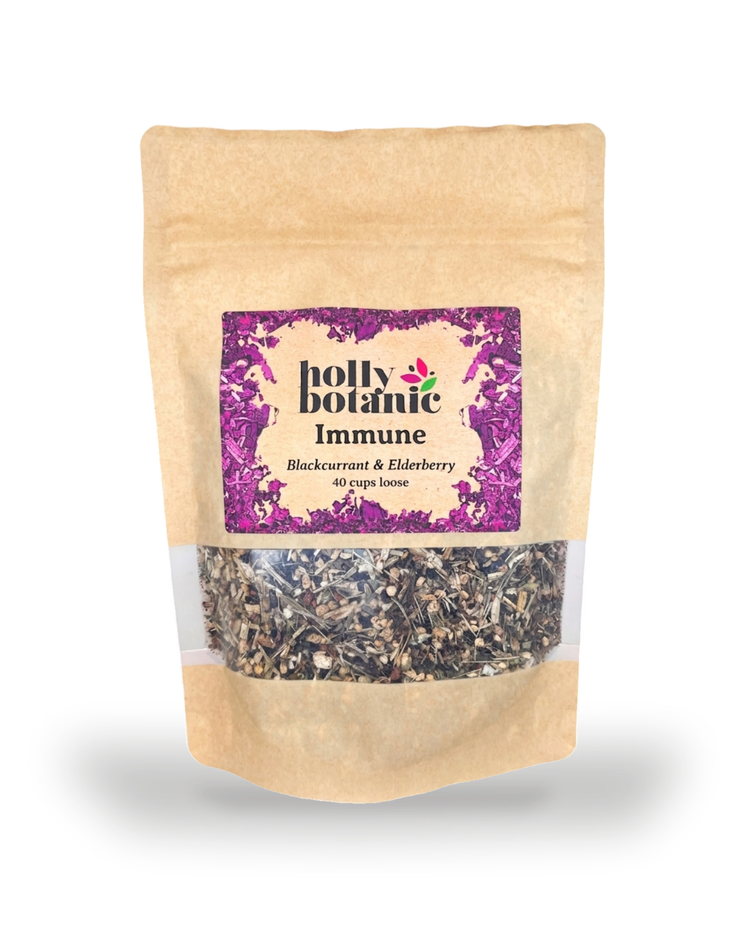 Holly Botanic immune tisane blackcurrant elderberry, imported from the UK