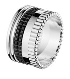 Boucheron Quatre Black ring white gold 18kt, imported from the UK