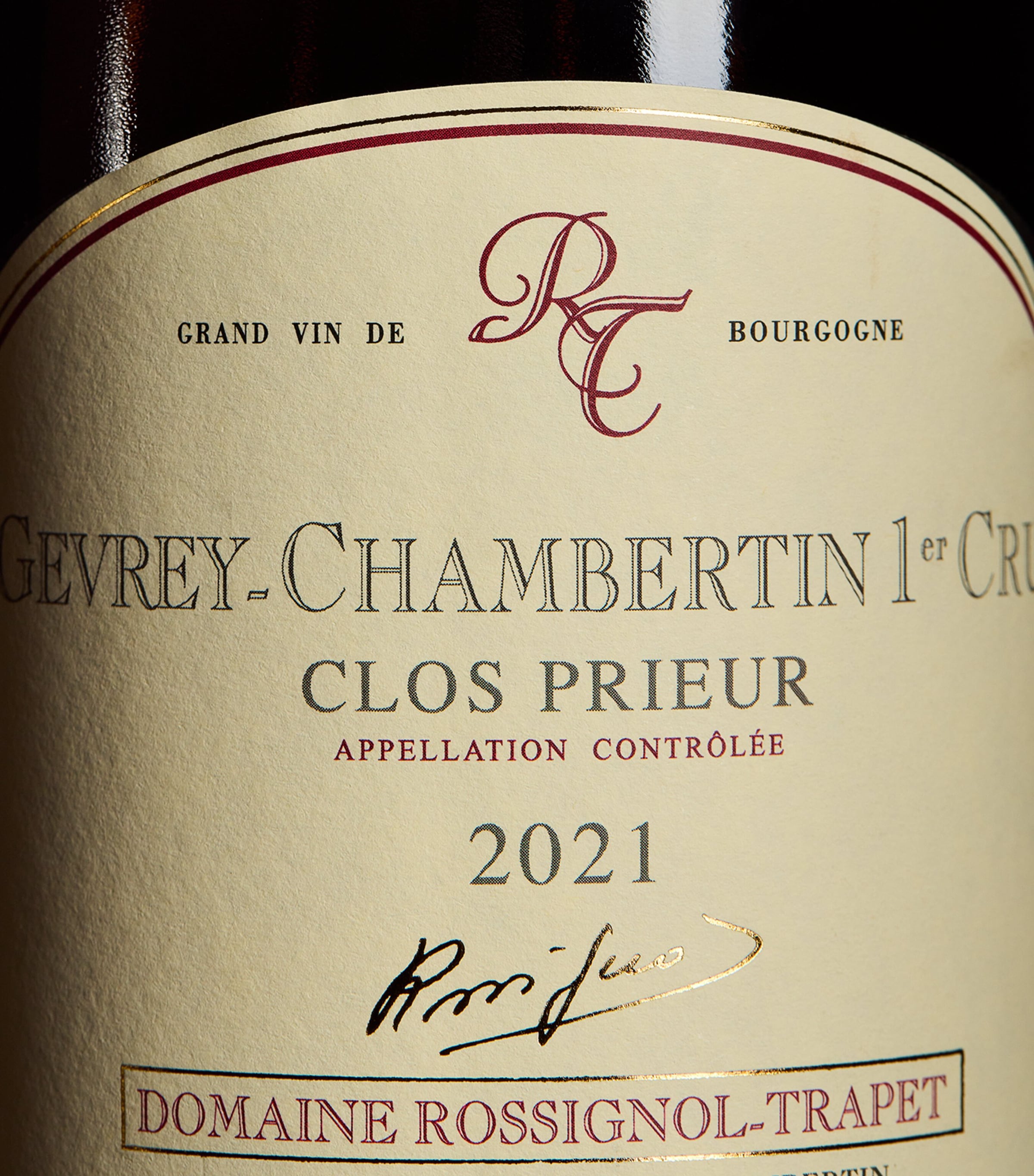 Rossignol Trapet Gevrey-Chambertin Premier Cru 2021 red wine 75cl, imported from the UK