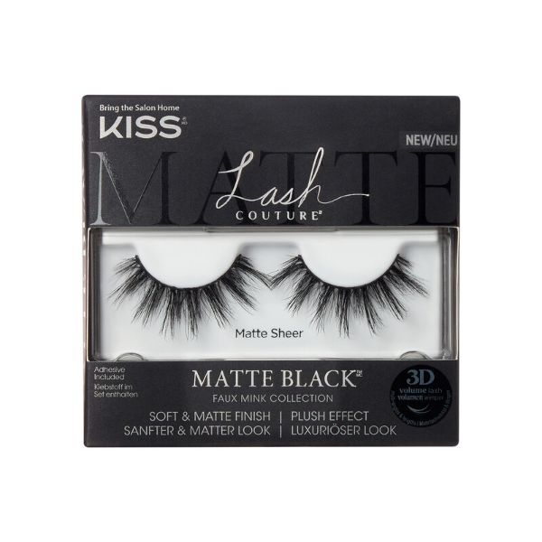 Kiss Lash Couture Matte Black Matte Sheer GOODS Superdrug   