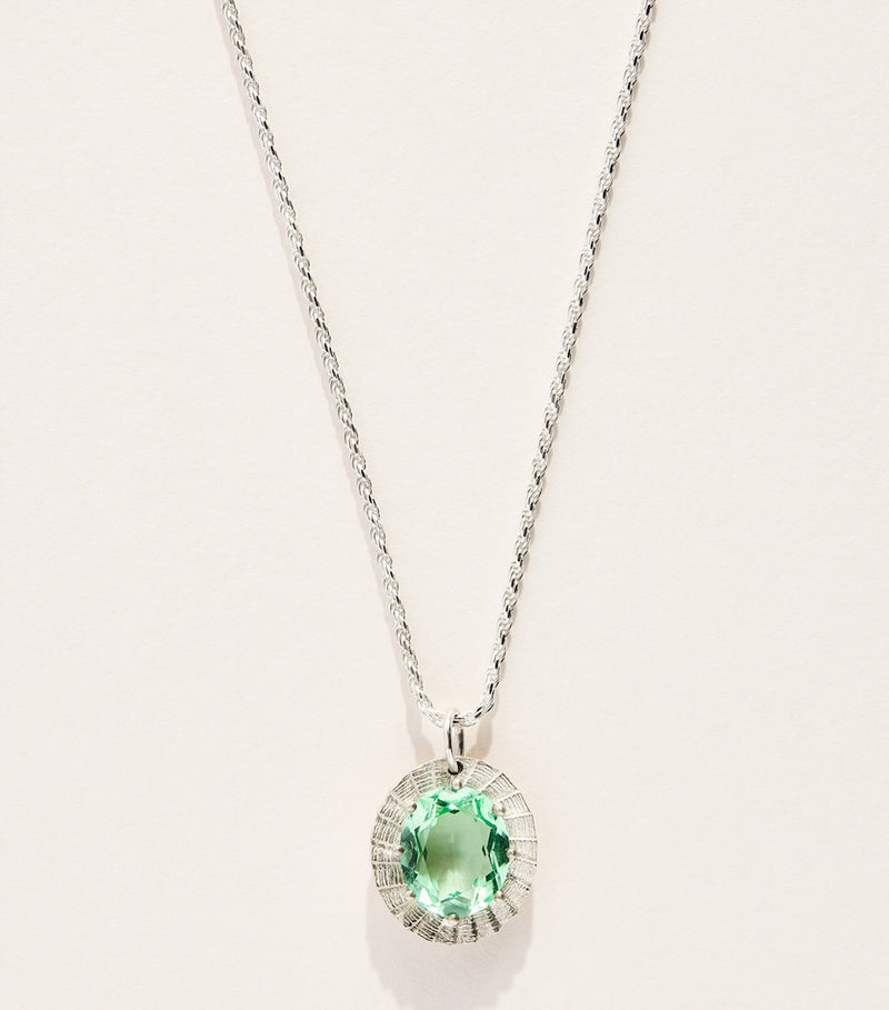 Bleue Burnham sapphire pendant necklace sterling silver, UK version