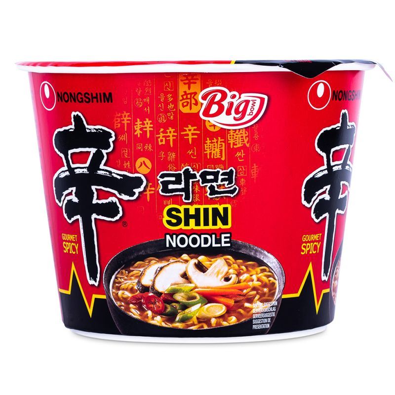 Nongshim Shin Noodle Bowl large, imported from the UK