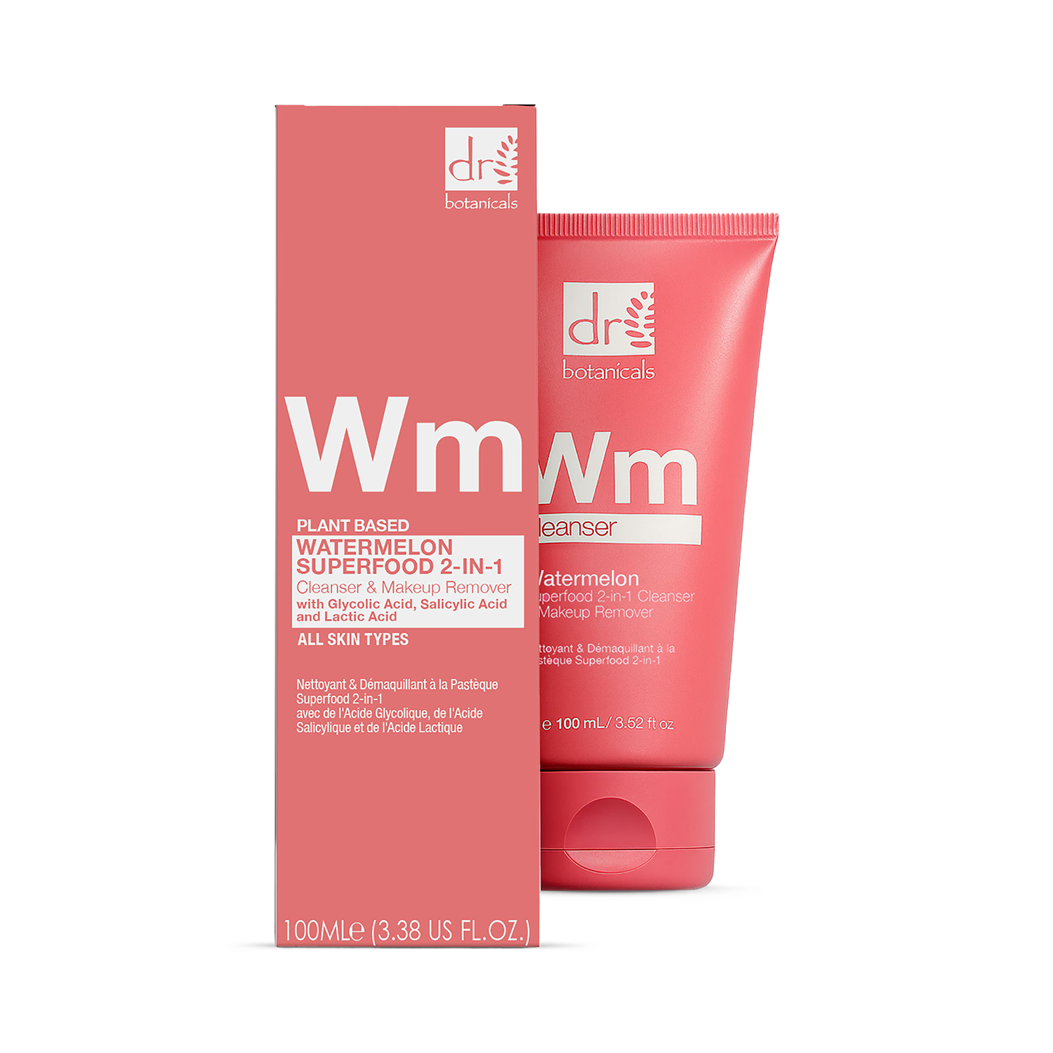 Dr Botanicals Watermelon Superfood 2-in-1 Cleanser 100ml, UK version