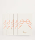 Harrods Blue Bow Greeting Cards Pack of 5, UK version