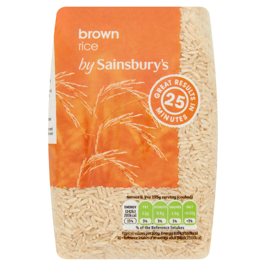 Sainsbury's Brown Rice 500g rice Sainsburys   