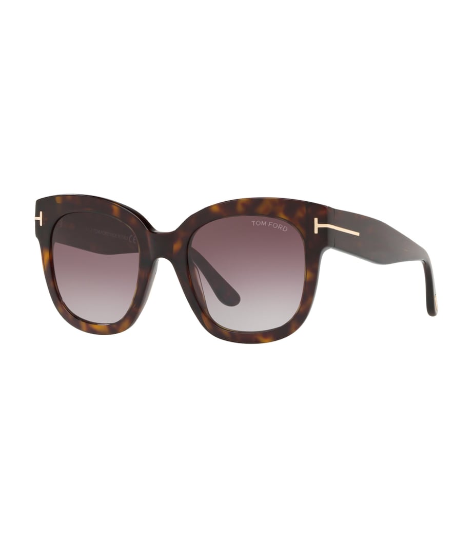 TOM FORD rectangle sunglasses tortoiseshell - British product
