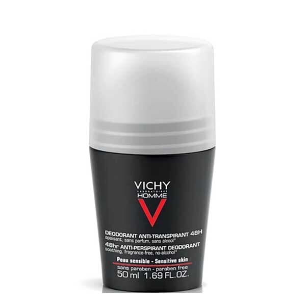 Vichy Homme 48Hr Deodorant Roll-On For Sensitive Skin 50Ml