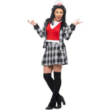 Smiffys Clueless Dionne Kostüm mit Jacke, Oberteil, Rock, Socken, Hut, britische Version