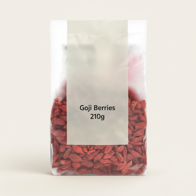 Holland & Barrett Goji Berries 210g dried snack, UK version