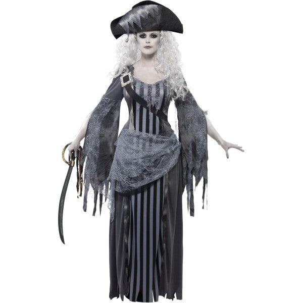 Smiffys ghost ship princess costume grey - British product