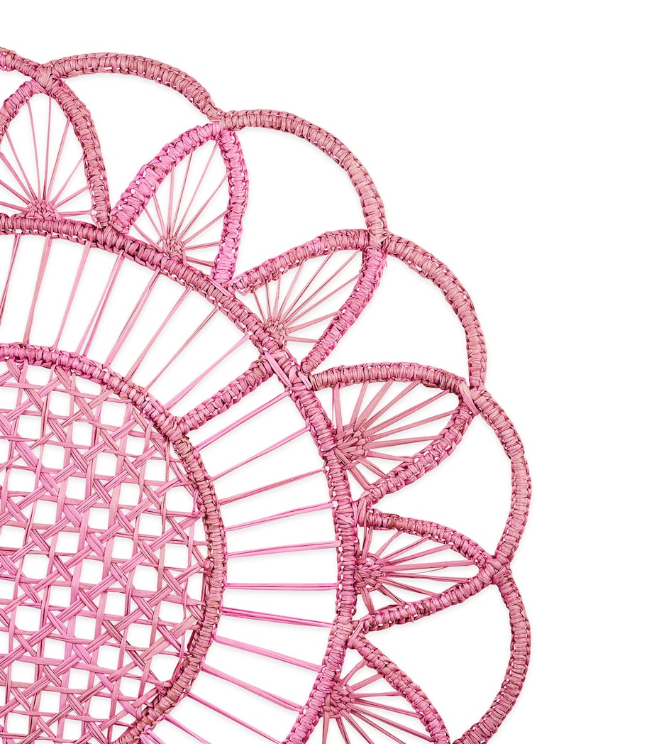 Aquazzura sunflower placemat bubblegum pink set of two - British product