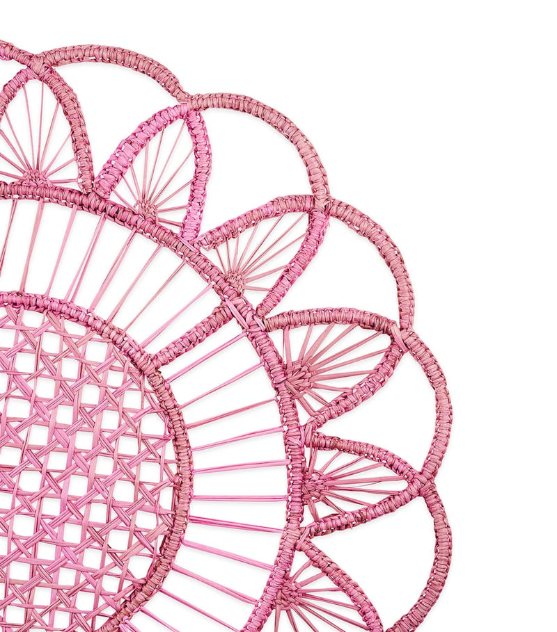 Aquazzura sunflower placemat bubblegum pink set of two - British product