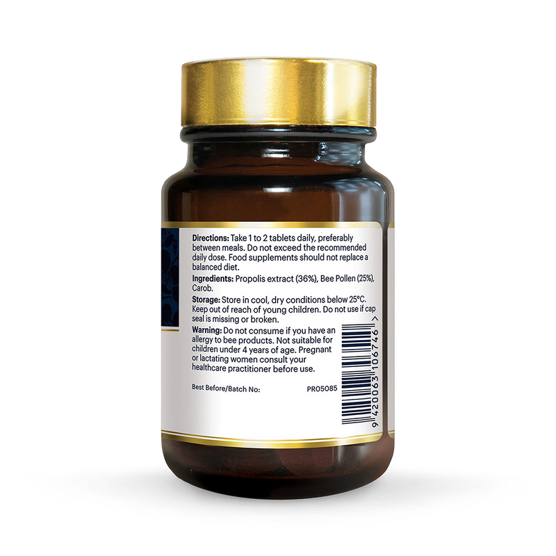 Manuka Health propolis and bee pollen chewable tablets 60 count - British product