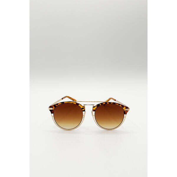 SVNX brown tortoise sunglasses with brown lenses (British brand)