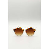 SVNX brown tortoise sunglasses with brown lenses (British brand)