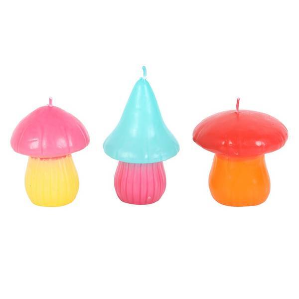 Something Different Funky Fungi candles pack of 3, imported from the UK