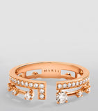 MARLI New York rose gold diamond ring size 6, imported from the UK