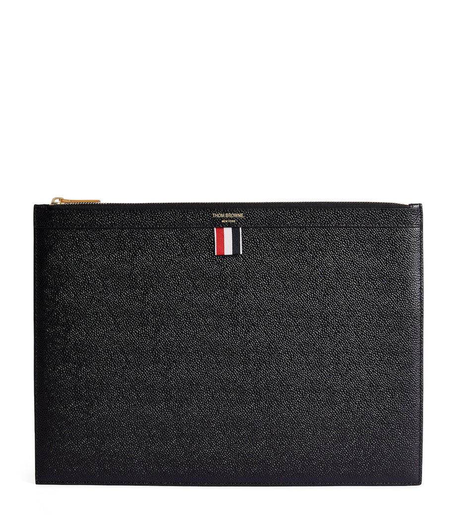 Thom Browne medium leather pouch - British product