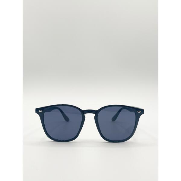 SVNX black rounded wayfarer sunglasses one size - British product