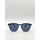SVNX black rounded wayfarer sunglasses one size - British product