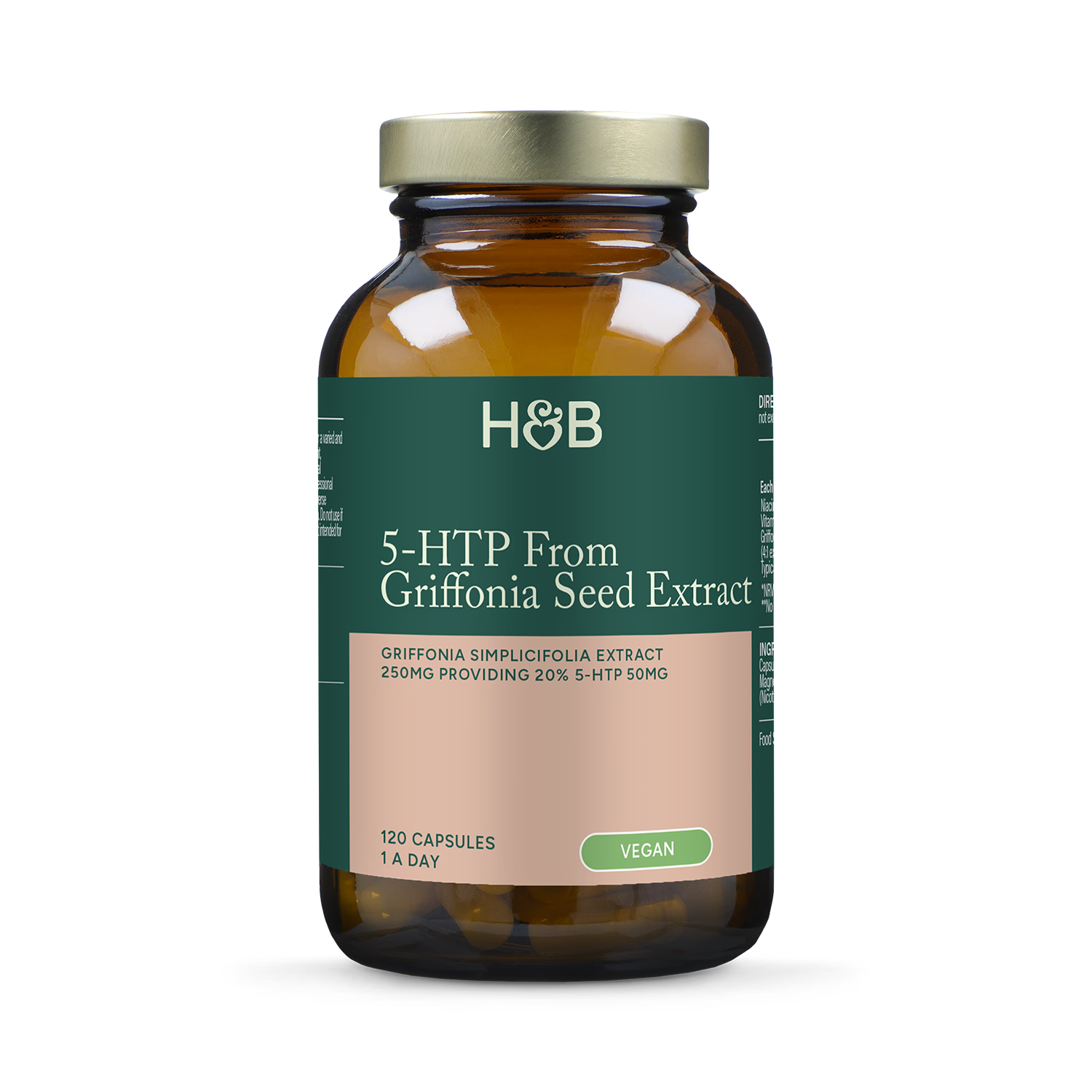 Holland & Barrett Griffonia Seed Extract 120 Capsules, UK version