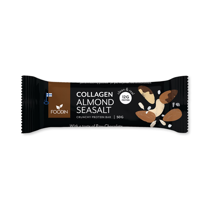 Collagen protein bar Almond Seasalt 12x50g, UK version