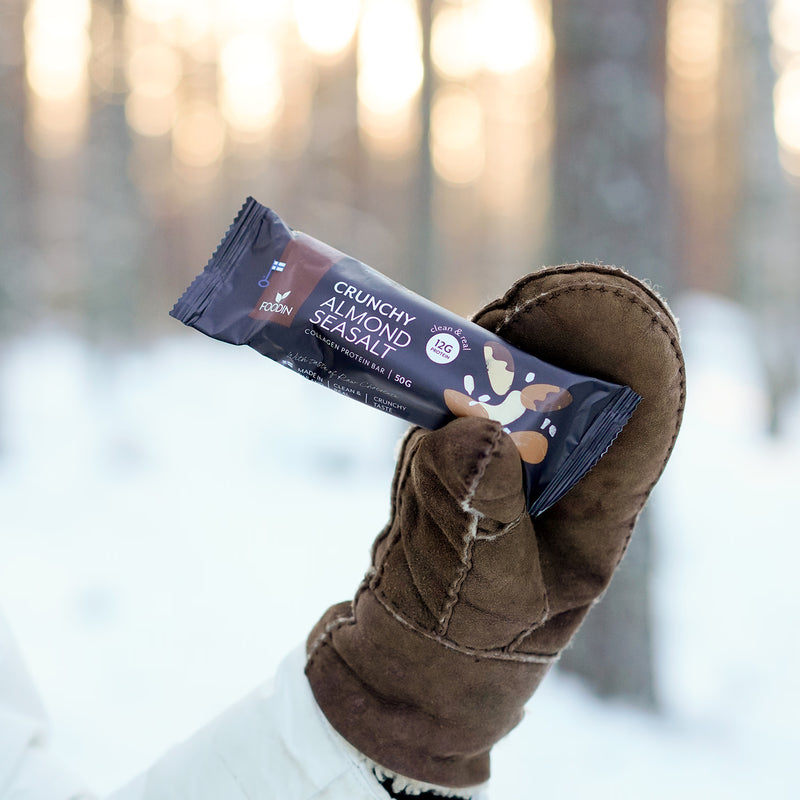 Collagen protein bar Almond Seasalt 12x50g, UK version