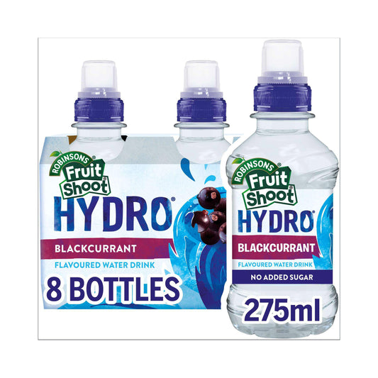 Fruit Shoot Hydro Blackcurrant Kids Water Drink 8x200ml All long life juice Sainsburys   