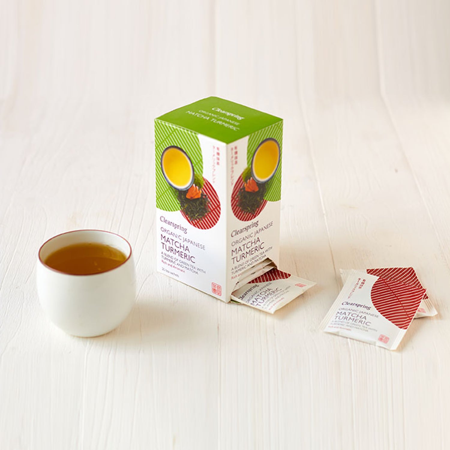 Clearspring Matcha Turmeric Tea Organic 20 Tea Bags - British product