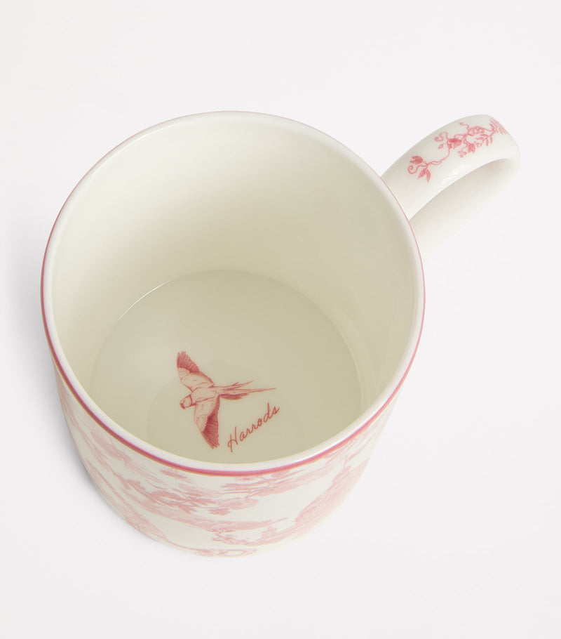 Harrods bone china Toile mug with 300ml capacity, UK version