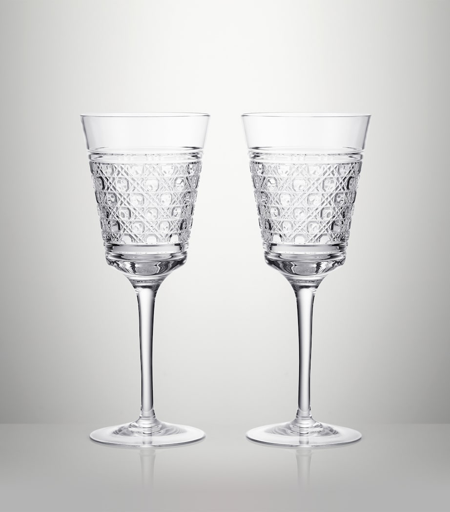 Waterford set of 2 crystal red wine goblets 384ml (British brand)