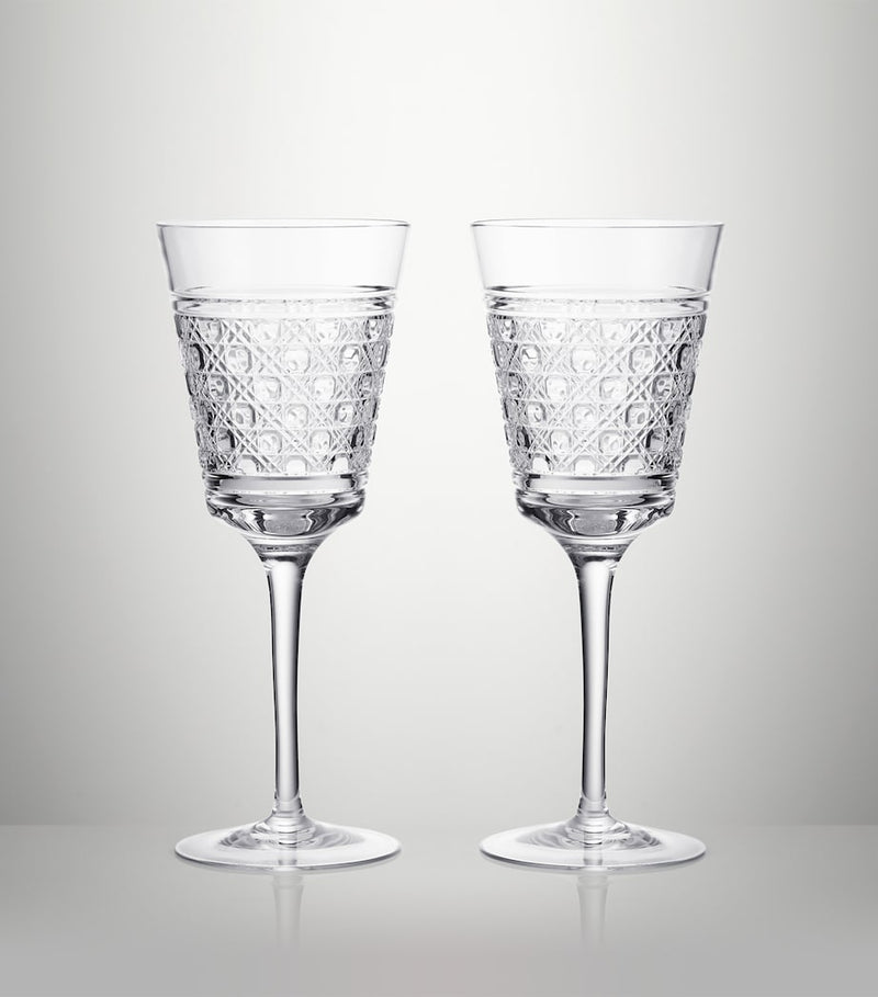 Waterford set of 2 crystal red wine goblets 384ml (British brand)