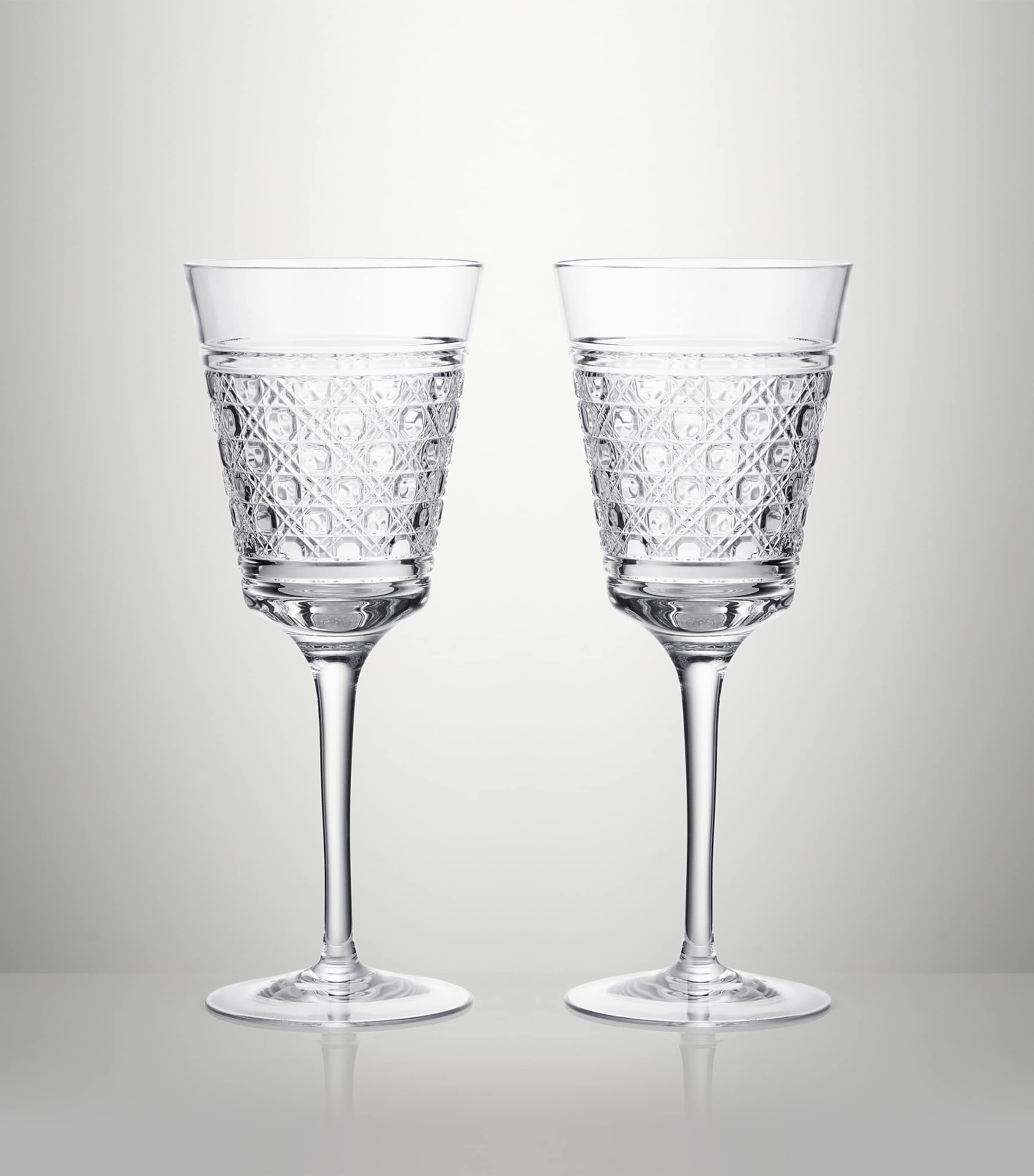 Waterford set of 2 crystal red wine goblets 384ml (British brand)