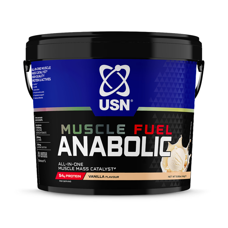 USN Muscle Fuel Vanilla 4kg protein powder - British product