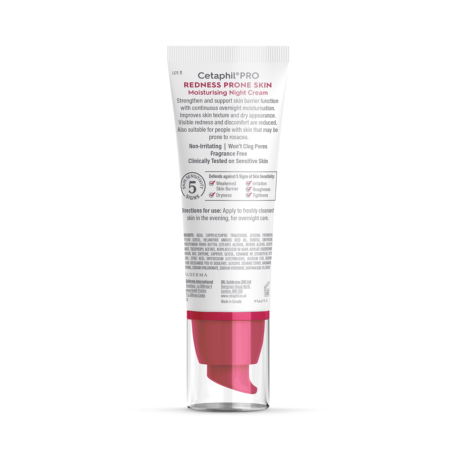 Cetaphil Pro Redness Prone Skin Night Cream 50ml - British product