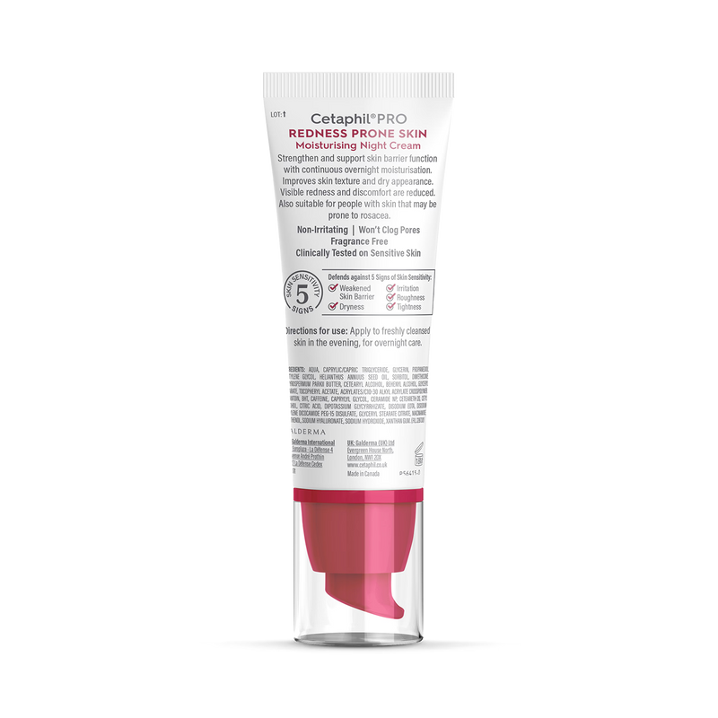 Cetaphil Pro Redness Prone Skin Night Cream 50ml - British product
