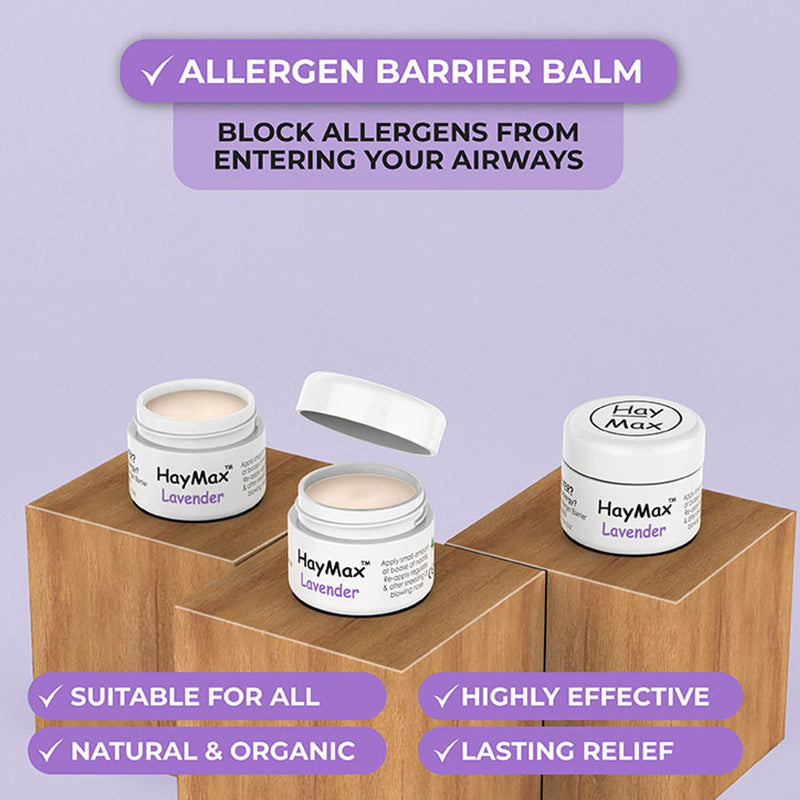 Haymax lavender organic pollen barrier balm 5ml - British product