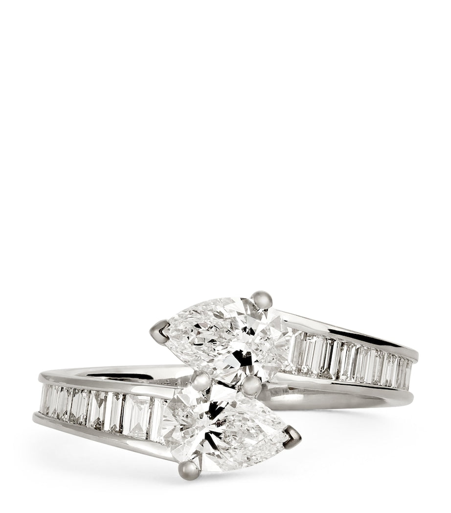 Anita Ko Saturn ring 18kt white gold diamond - British product
