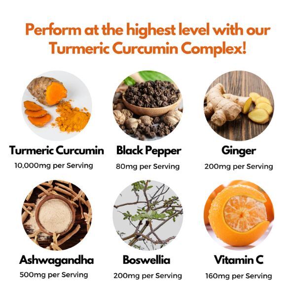 Nutripact turmeric black pepper ginger capsules 60ct (British brand)