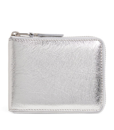 Harrods Comme Des Garçons Leather Zipped Wallet, 11cm x 8.5cm- Buy online at McGrocer
