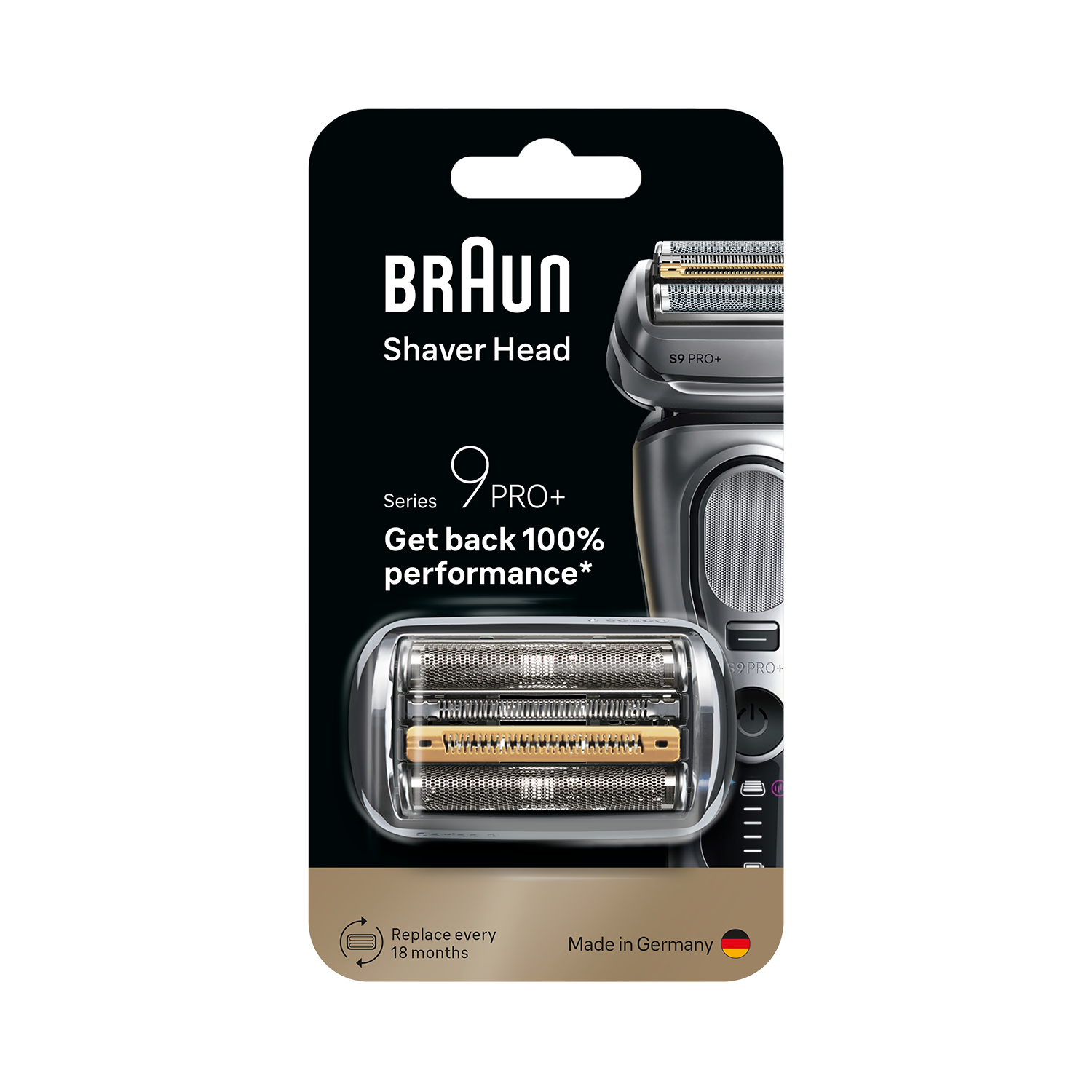 Braun Series 9 PRO+ replacement head 96M, imported from the UK