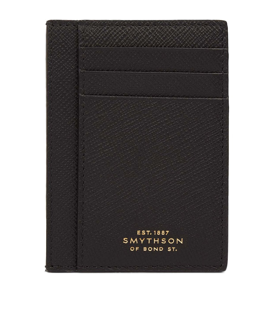 Smythson Panama card holder with crossgrain leather (British brand)
