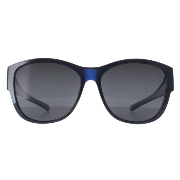 INVU blue polarized women sunglasses round frame (British brand)