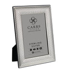 Carrs Silver Sterling Silver Cross Stitch Photo Frame (8"x6")