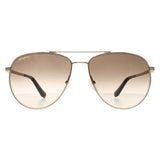 Salvatore Ferragamo gold gradient unisex sunglasses, imported from the UK