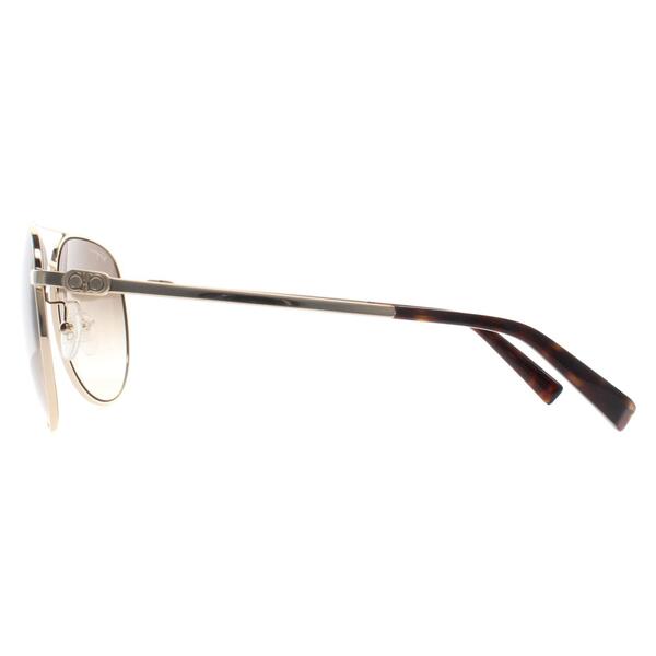 Salvatore Ferragamo gold gradient unisex sunglasses, imported from the UK