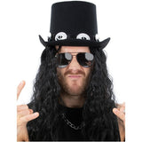 Smiffys 70s Glam Rock Kit hat hair specs, imported from the UK